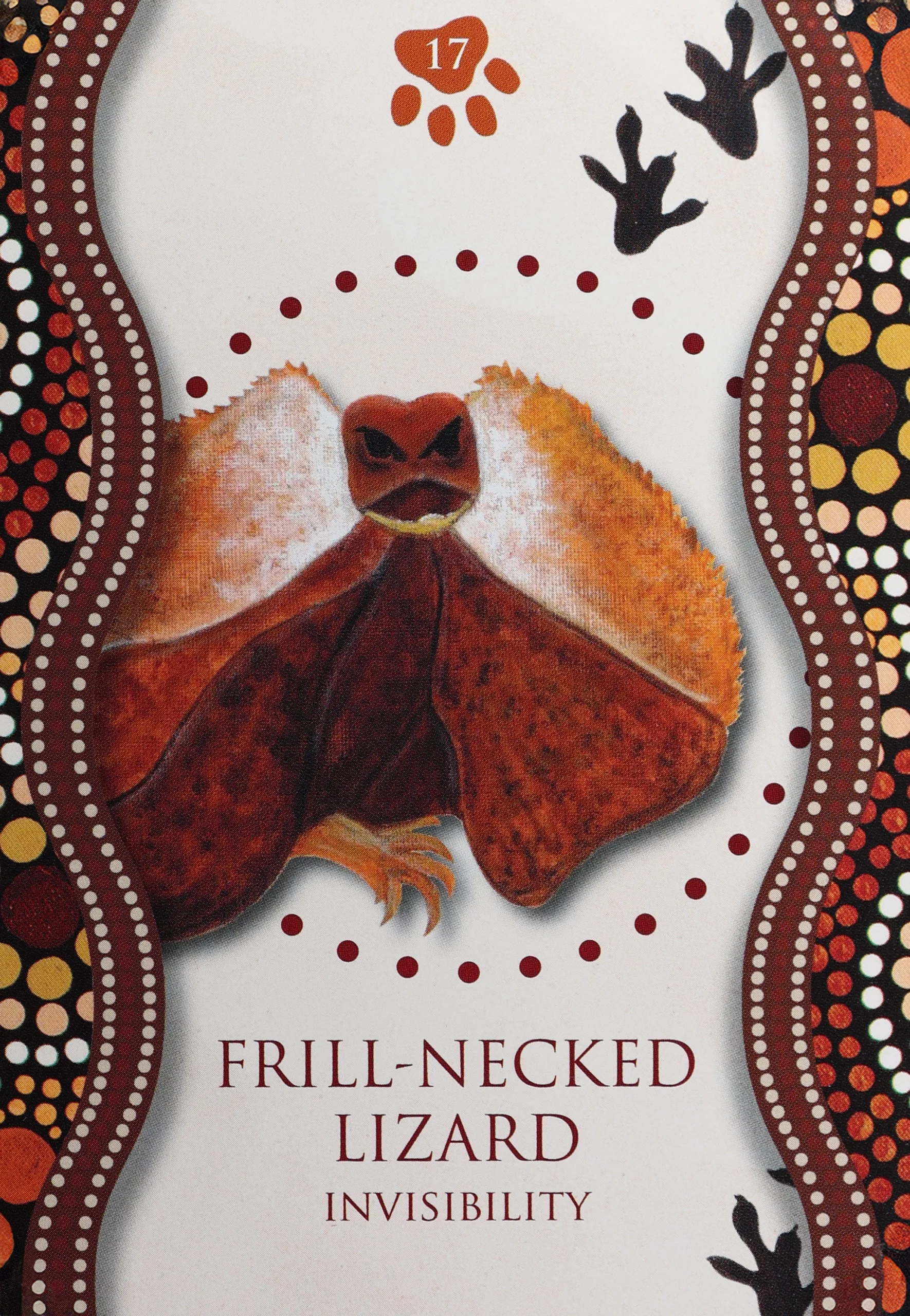 Aboriginal Healing Oracle 17 Frill-Necked Lizard