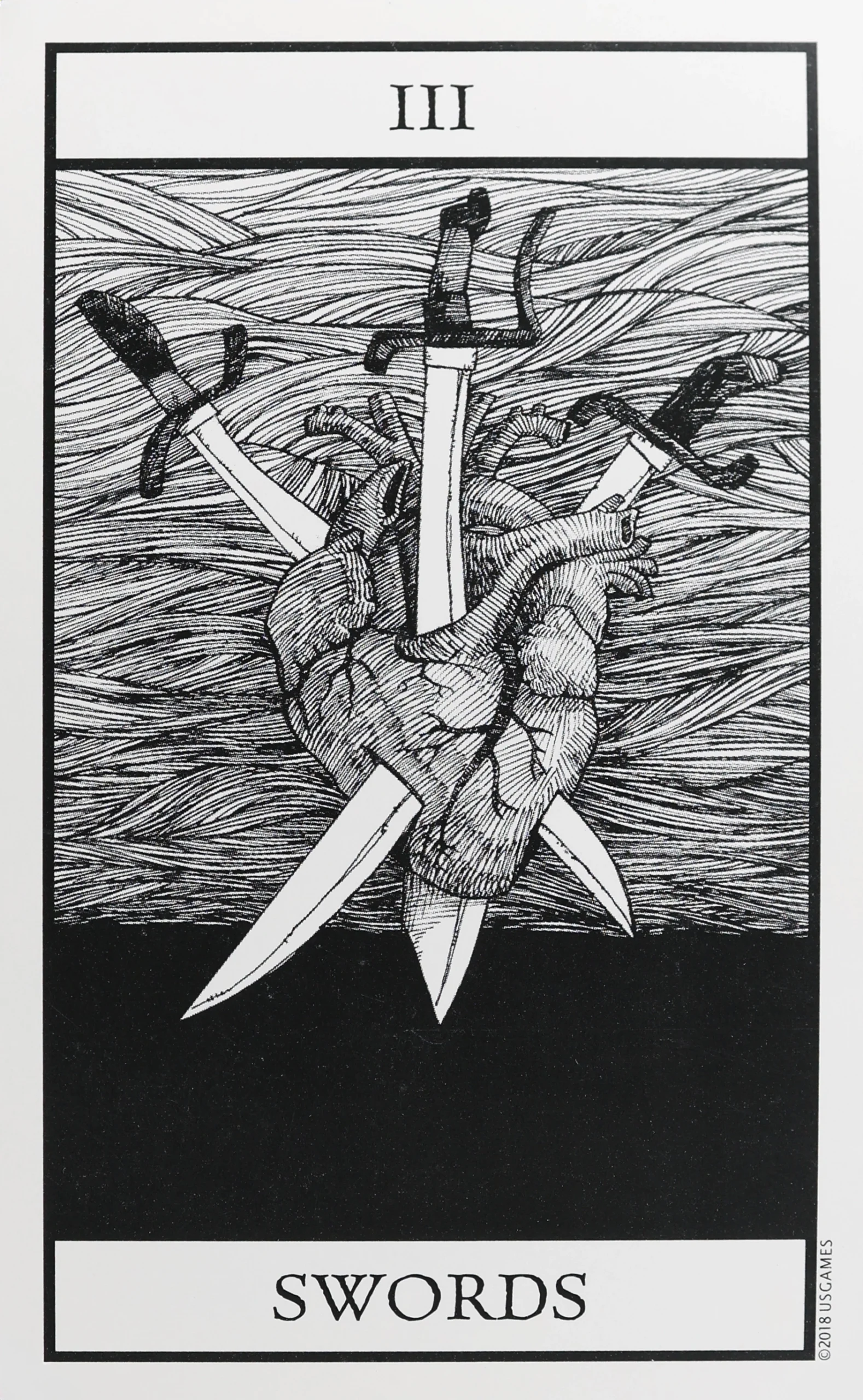 Bianco Nero Tarot Swords 3