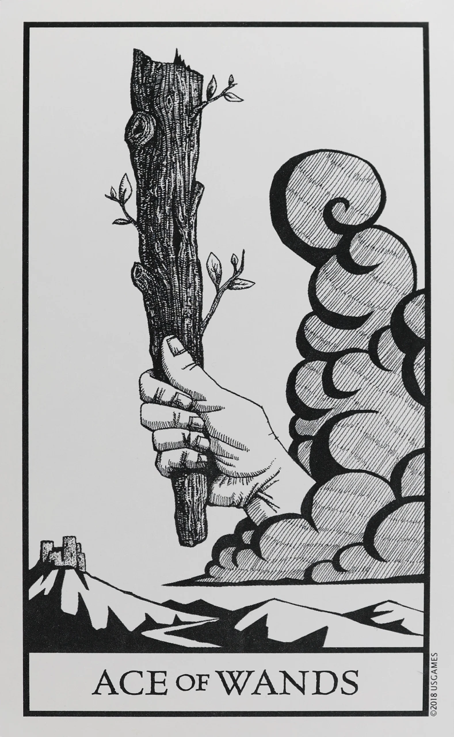 Bianco Nero Tarot Wands 1