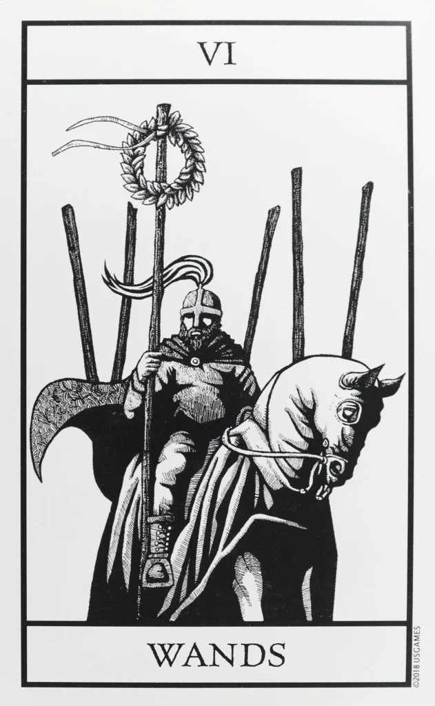 Bianco Nero Tarot Wands 6