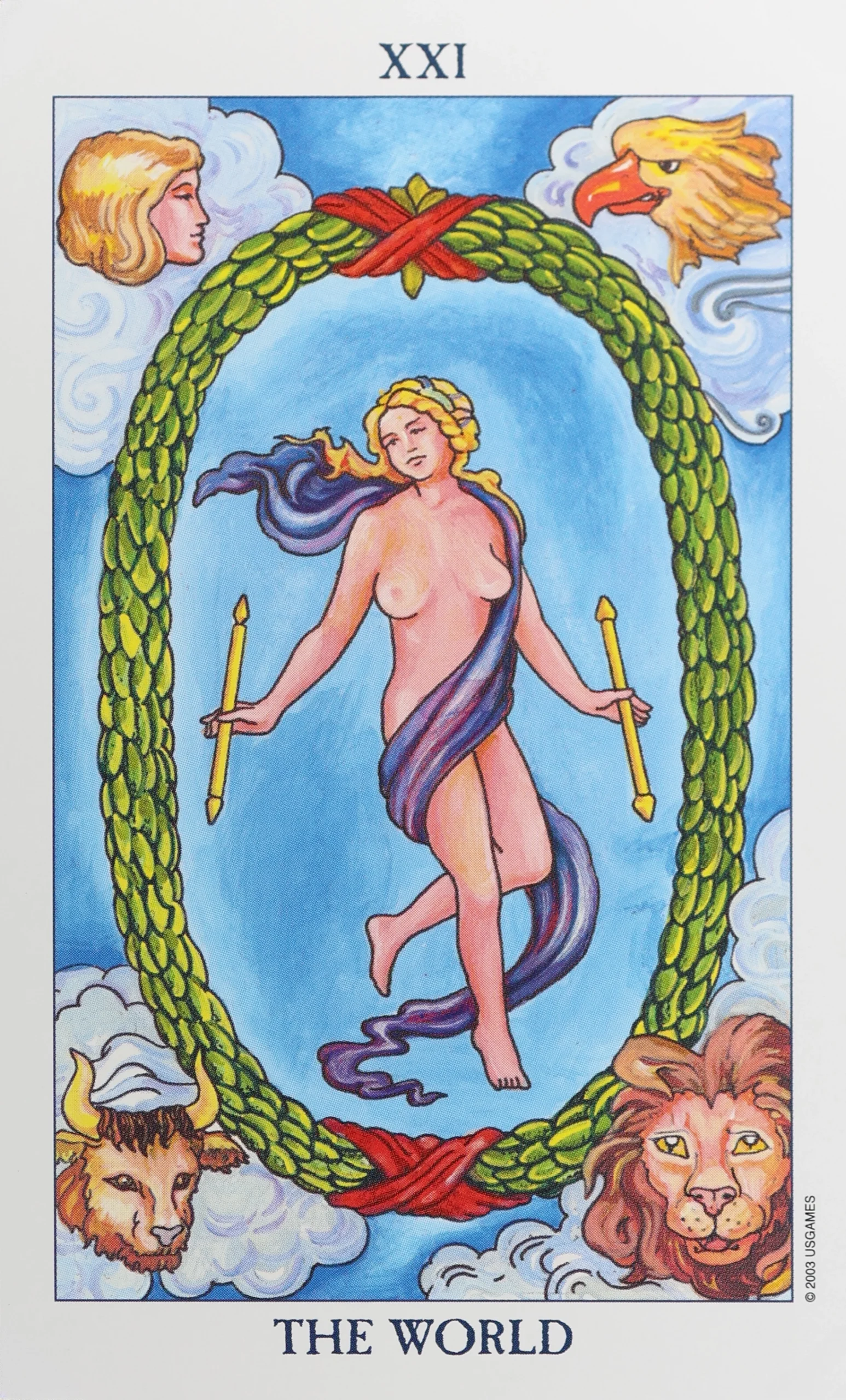 Radiant Rider Waite Tarot 21