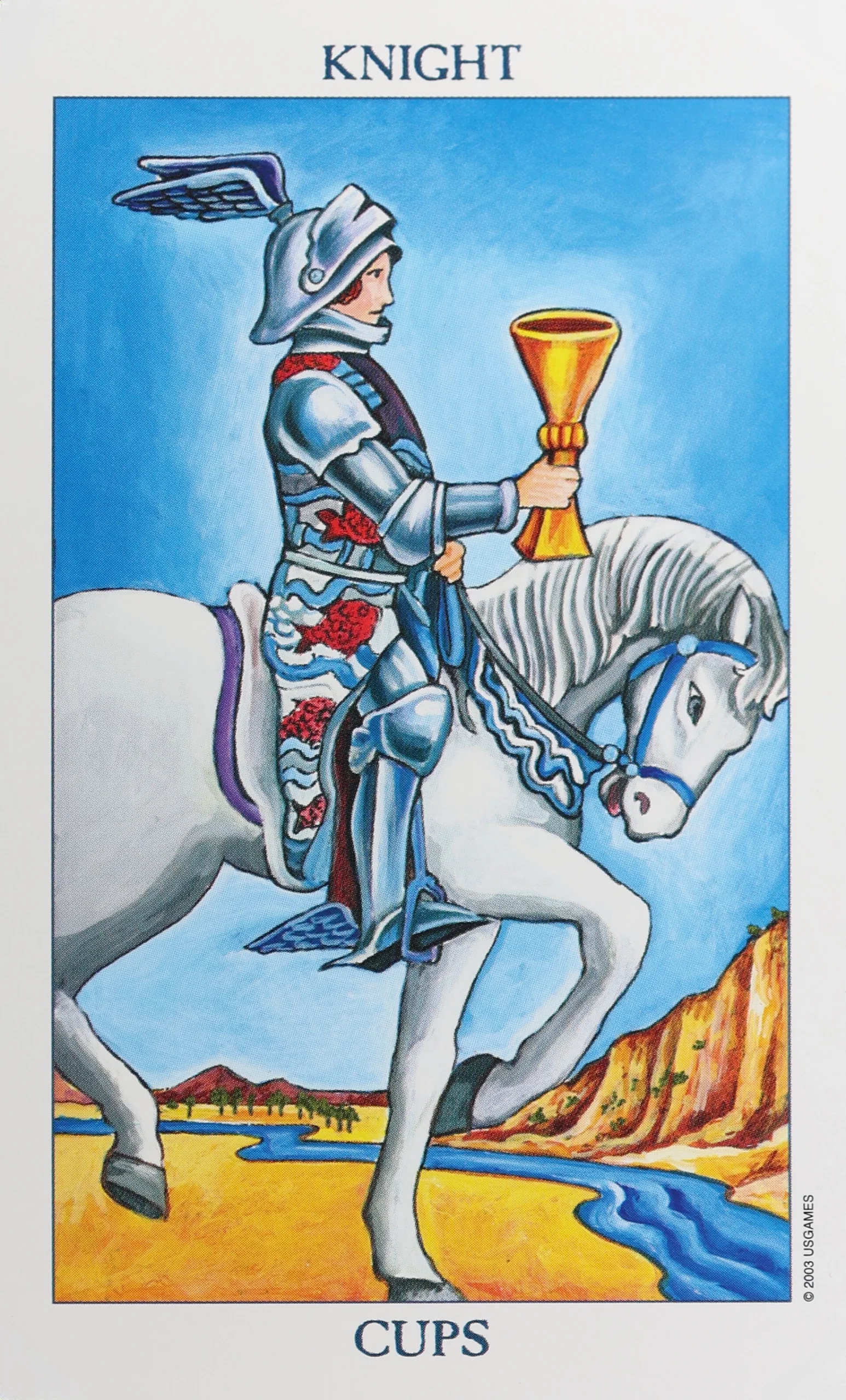 Radiant Rider Waite Tarot Cups Knight