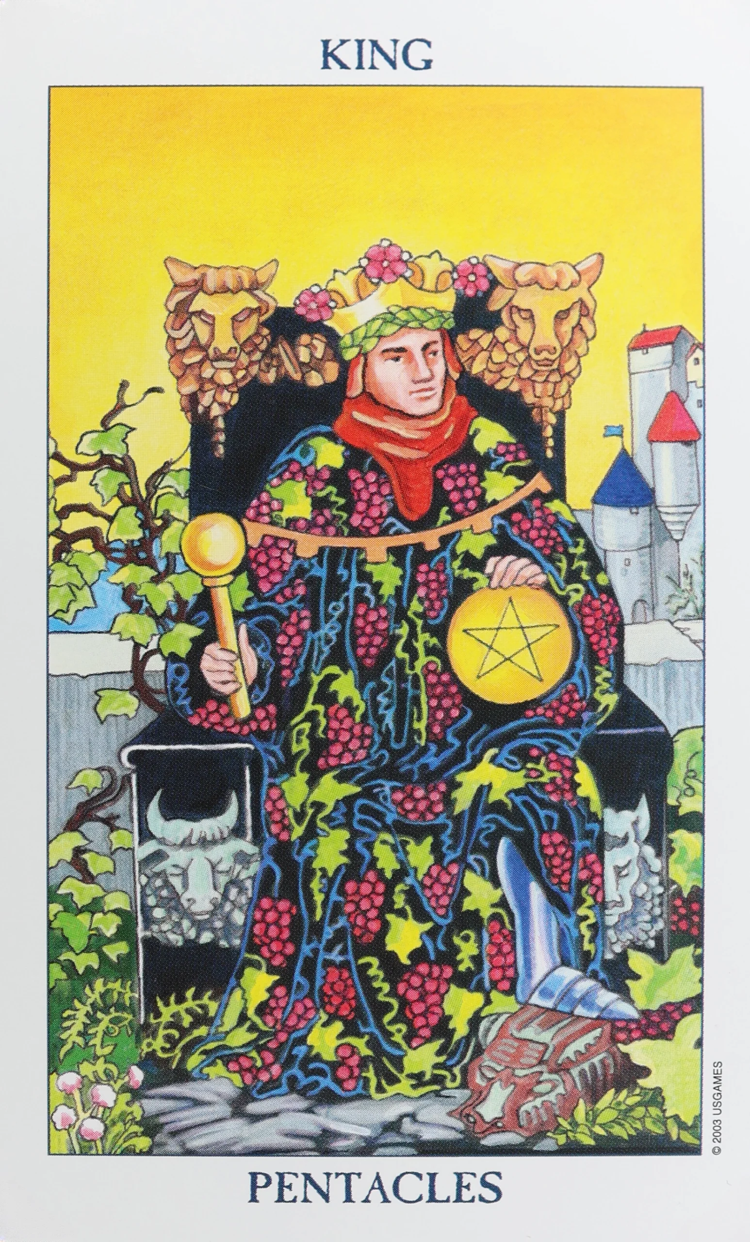 Radiant Rider Waite Tarot Pentacles King