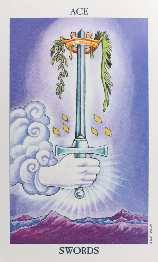 Radiant Rider Waite Tarot Swords 1