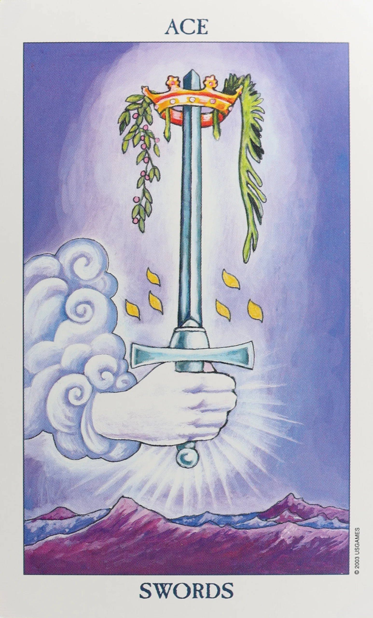 Radiant Rider Waite Tarot Swords 1