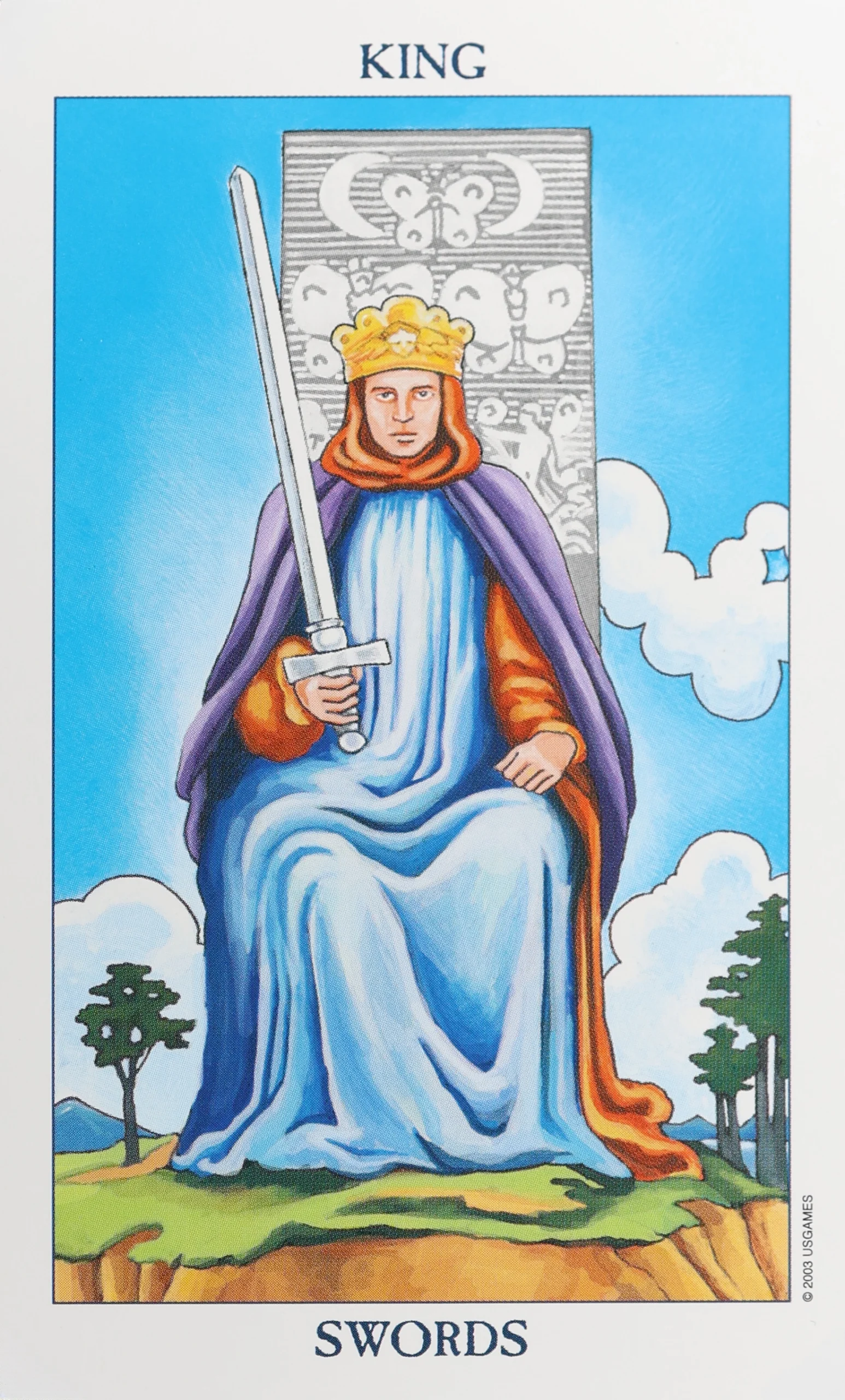 Radiant Rider Waite Tarot Swords King