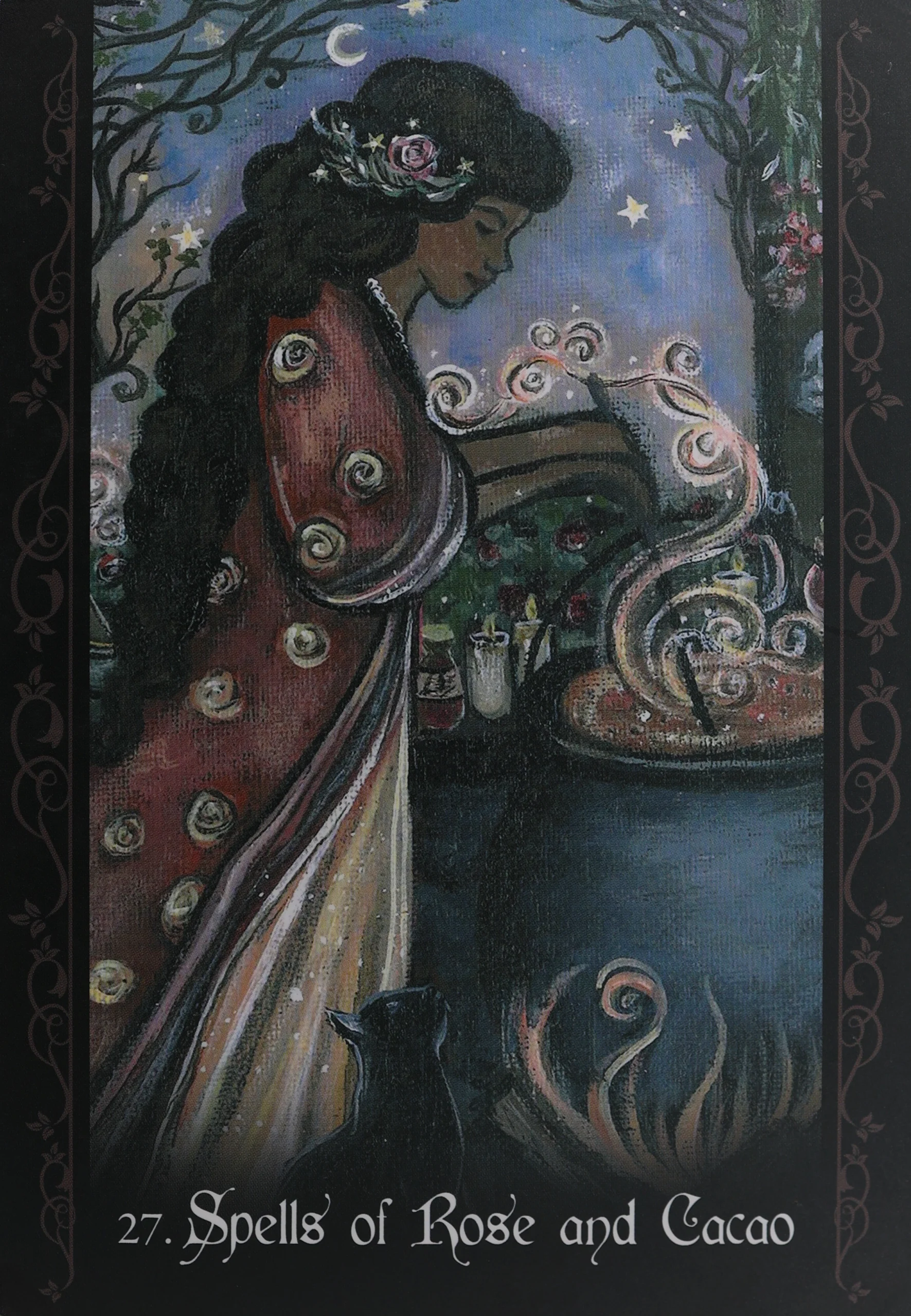 Solitary Witch Oracle 27 Spells of Rose and Cacao