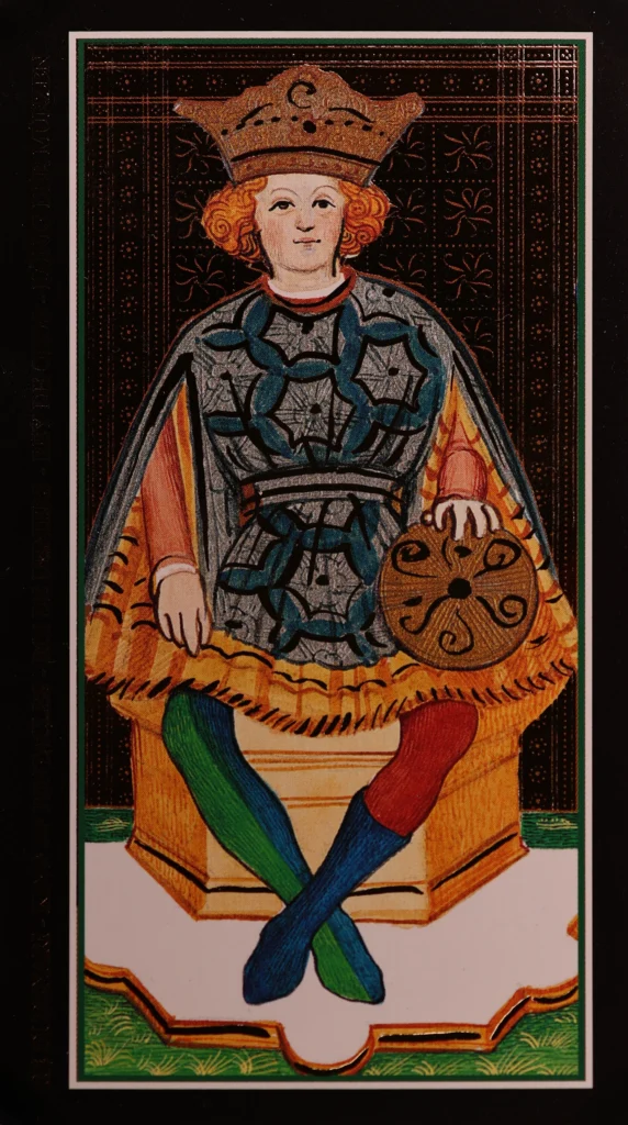Visconti Tarot Pentacles King