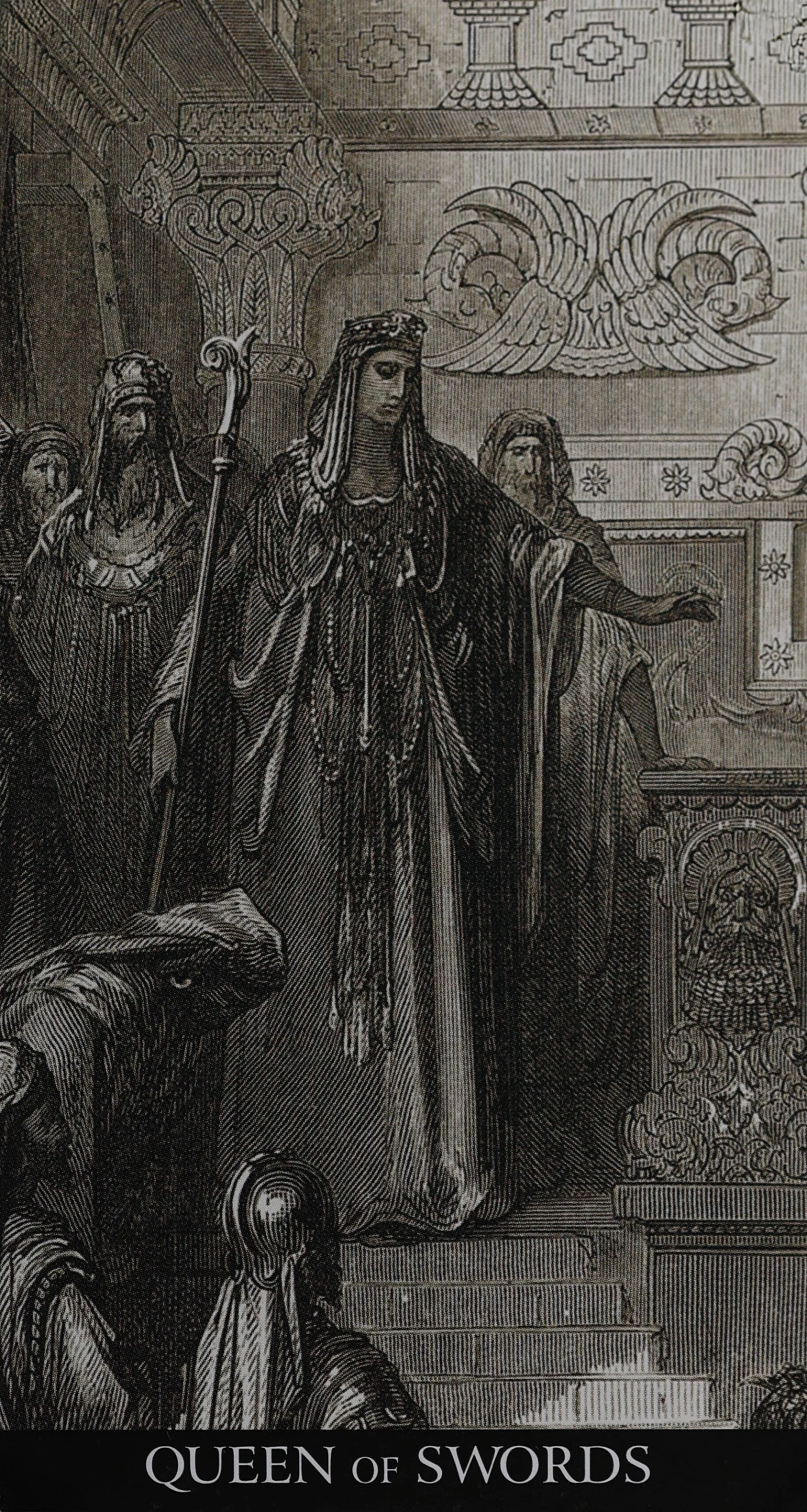 dore-tarot-swords-13-queen-of-swords-tarot-card