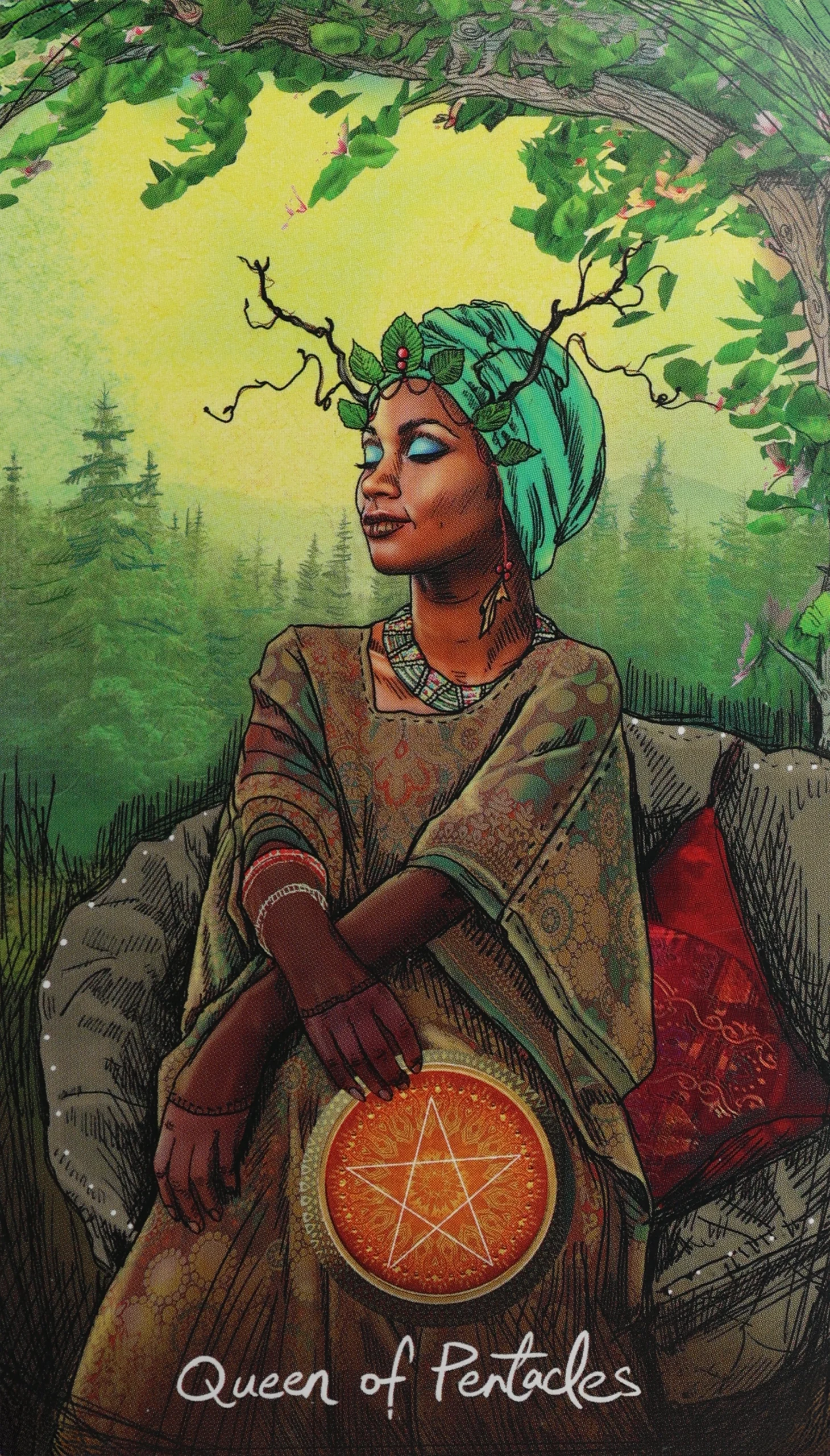 light-seers-tarot-pentacles-13-queen-of-pentacles-tarot-card
