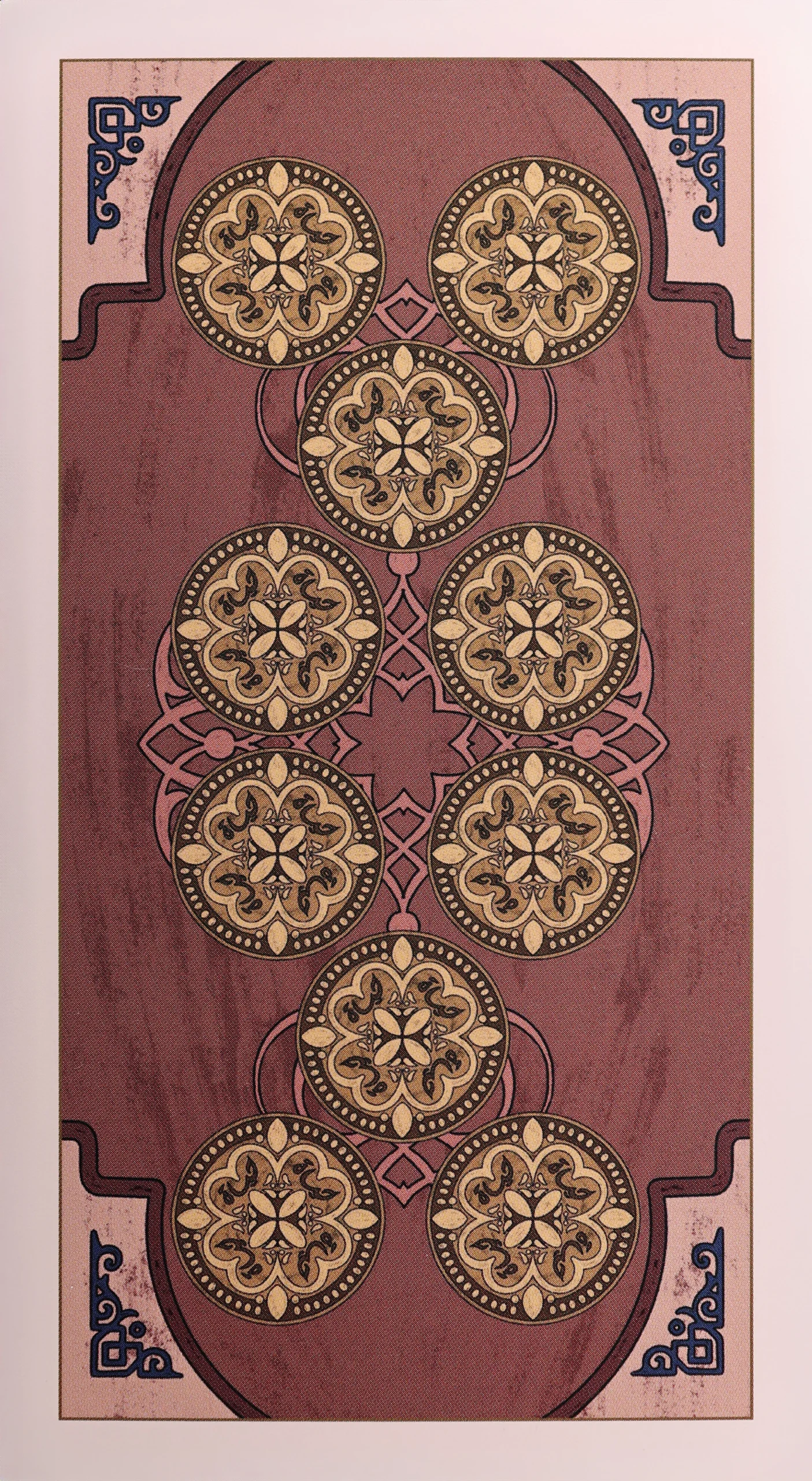 tarot-beirut-dinariyya-10-ten-of-dinariyya-ten-of-pentacles-tarot-card